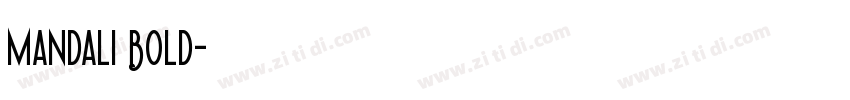 Mandali Bold字体转换